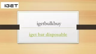 Iget Bar Disposable | Igetbulkbuy.com