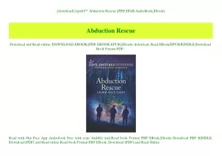 [download] [epub]^^ Abduction Rescue [PDF EPuB AudioBook Ebook]