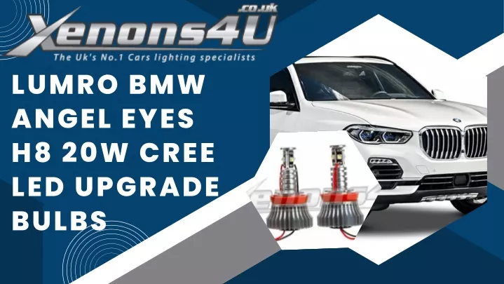 lumro bmw angel eyes h8 20w cree led upgrade bulbs