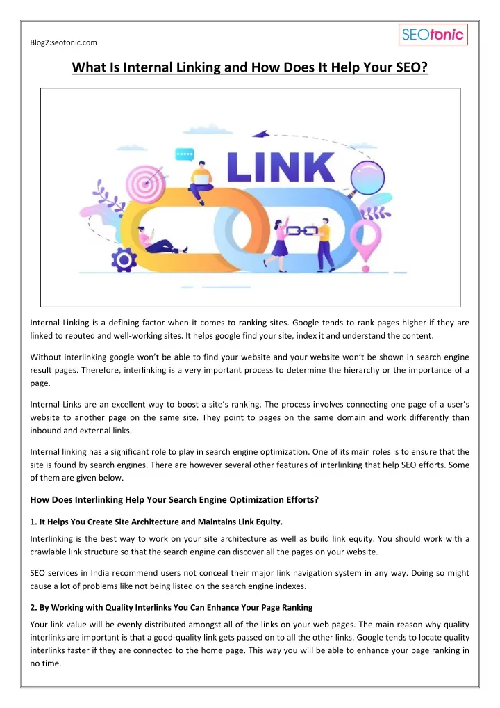 blog2 seotonic com what is internal linking