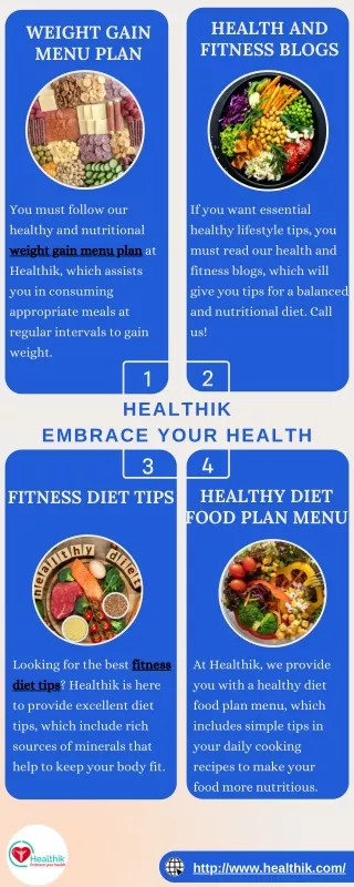 Weight Gain Menu Plan