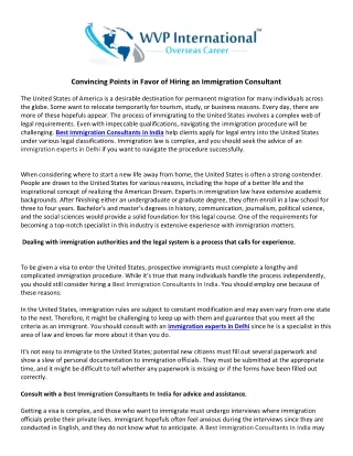 convincing points in favor of hiring