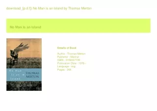download_[p.d.f]) No Man Is an Island  by Thomas Merton