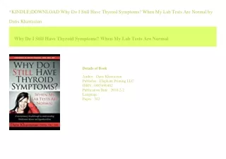 kindle download why do i still have thyroid