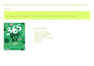 [PDF] free 365 Days of Art in Nature Find Inspiration Every Day in the Natur