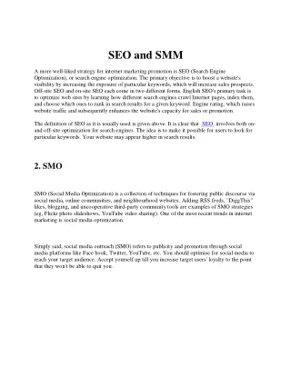 SEO and SMM Services in Chishtian