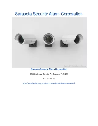 sarasota security alarm corporation
