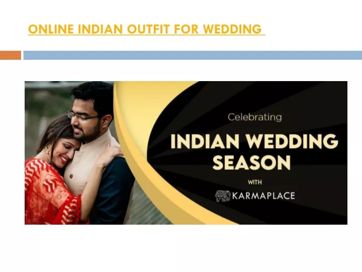 online indian outfit for wedding