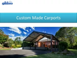 custom made carports