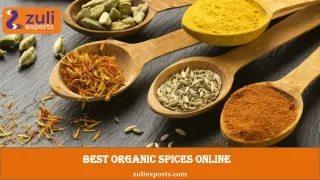 Best Organic Spices Online