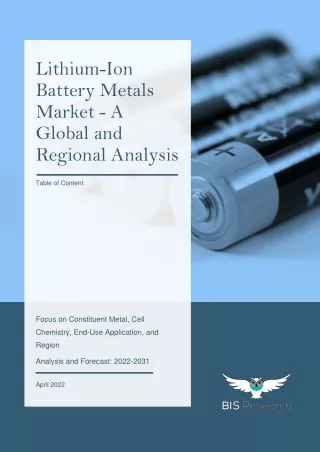 Detailed Report on Lithium Ion Battery Metals Market | BIS Research