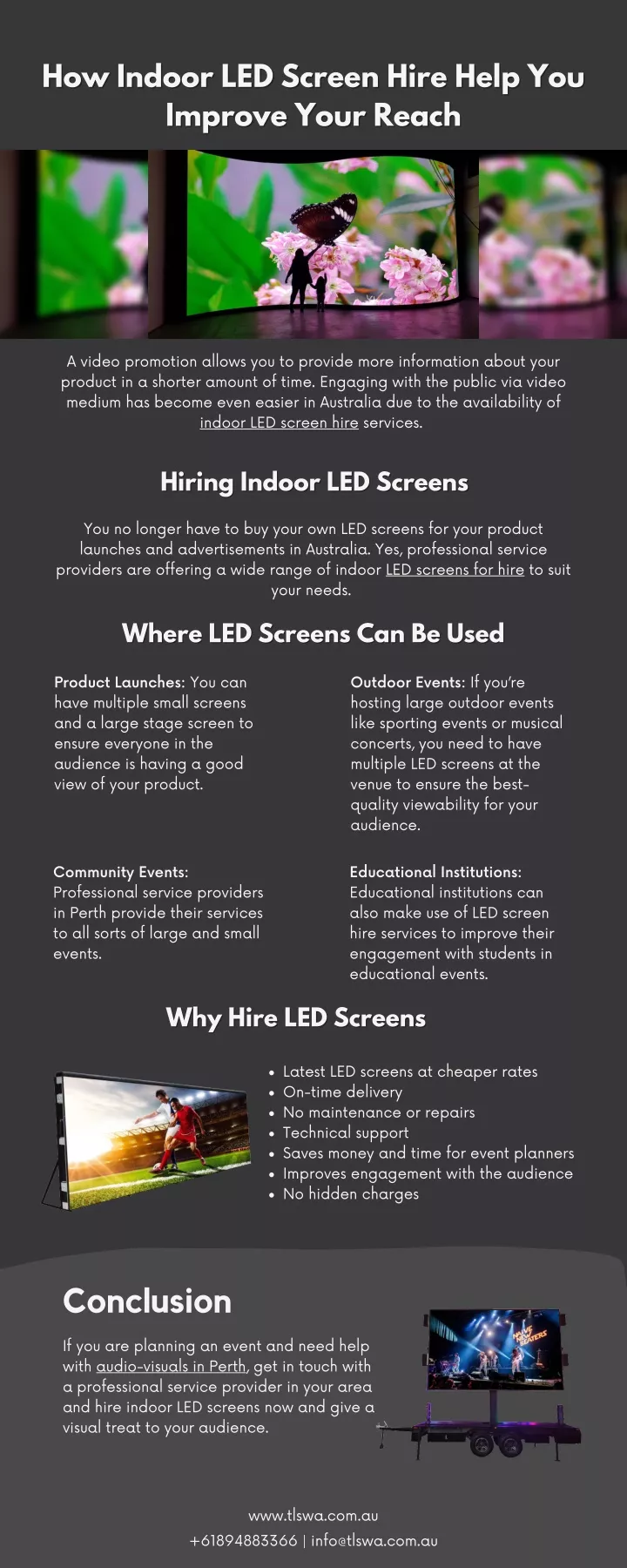 how indoor led screen hire help you how indoor