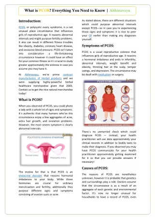 what is pcos everything you need to know