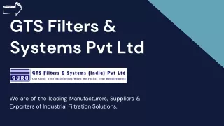 Compressed Air Filter - Filter Element - GTS Filters & Systems