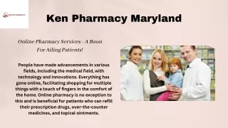 Buy Online Medicine At ken pharmacy Maryland - Know Details