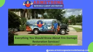 Get In Touch With Us For The Best Water And Fire Restoration Services