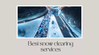 Best snow clearing services