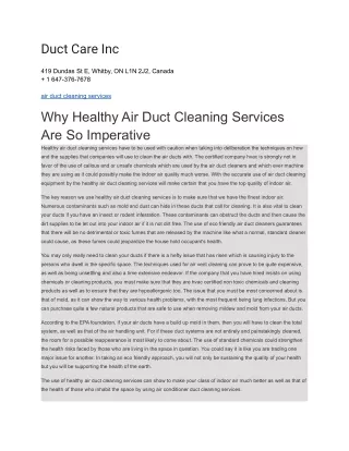 duct care inc