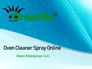Oven Cleaner Spray Online