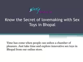 Buy sex toys In Bhopal | Special Offer upto 5% off | Mysextoy