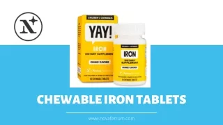 Chewable Iron Tablets For Kids and Adults