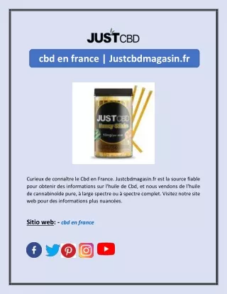 cbd en france | Justcbdmagasin.fr