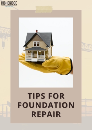Tips for Foundation Repair