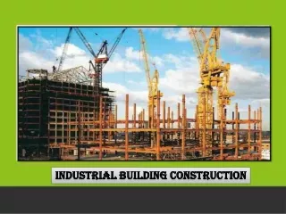 Industrial Building Construction, Industrial RCC Building, Industrial Building Contractors, Industrial Multistorey Build