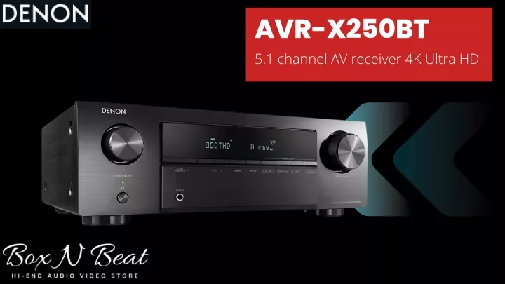 avr x250bt 5 1 channel av receiver 4k ultra hd