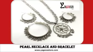 Pearl Necklace And Bracelet