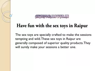 Sex Toys In Raipur | Call  919716804782