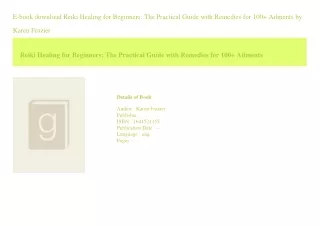 e book download reiki healing for beginners