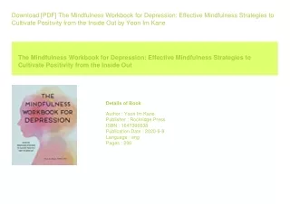 Download [PDF] The Mindfulness Workbook for Depression Effective Mindfulness