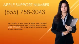 Apple Support Number (855) 758-3043