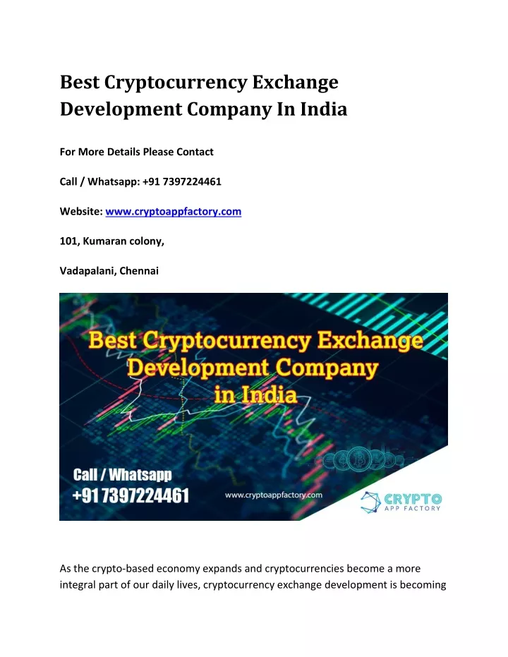best cryptocurrency exchange development company