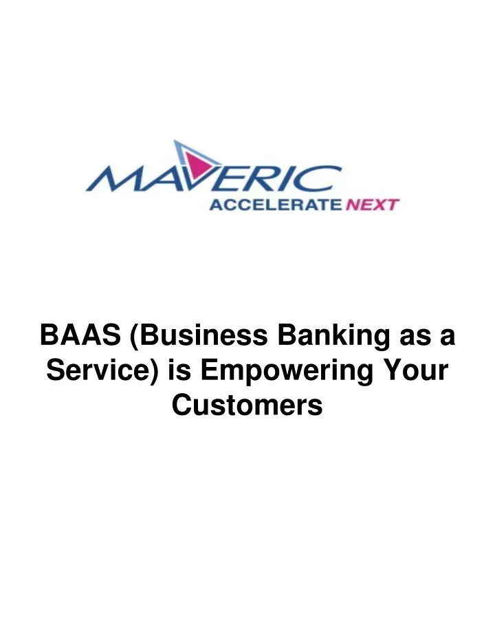 baas business banking as a service is empowering