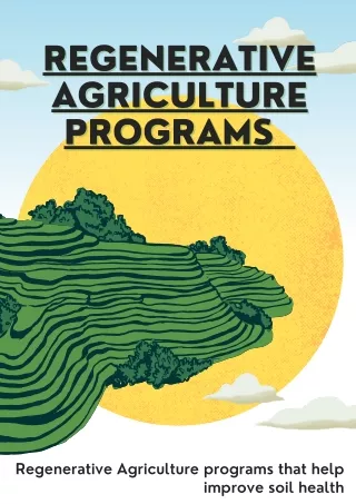 Regenerative Agriculture Programs with Rural Vox LTD
