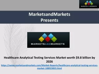 Healthcare Analytical Testing Services Market 2022 Trend and Forecast 2026