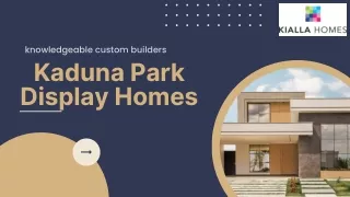 Kaduna Park Display Homes
