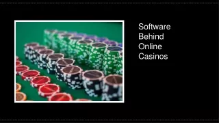 software behind online casinos