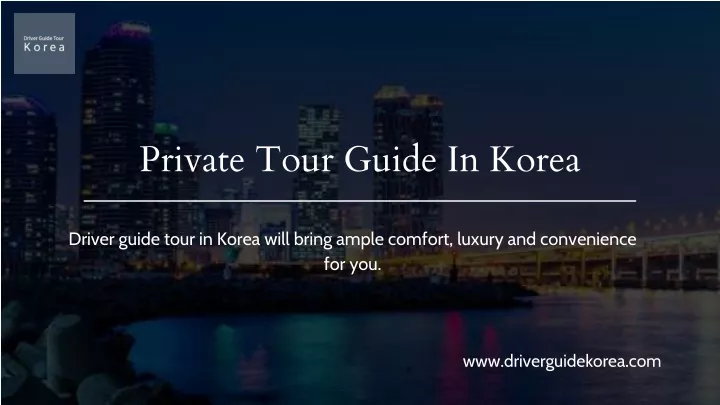 private tour guide in korea