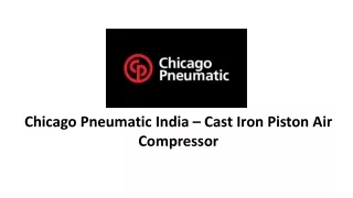 Chicago Pneumatic - Cast Iron Piston Air Compressor 3HP - 10HP
