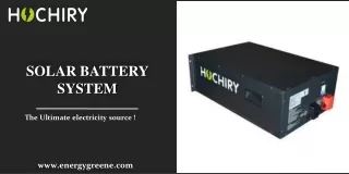 Solar Battery System