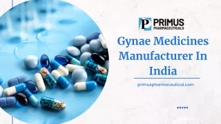 Gynae Medicines Manufacturer In India | Primus Pharmaceuticals