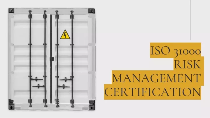 iso 31000 risk management certification