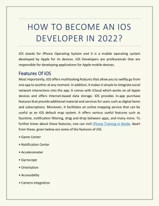 How to Become an iOS Developer in 2022