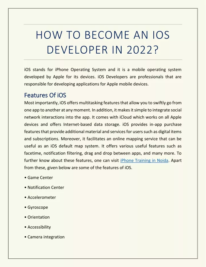 how to become an ios developer in 2022