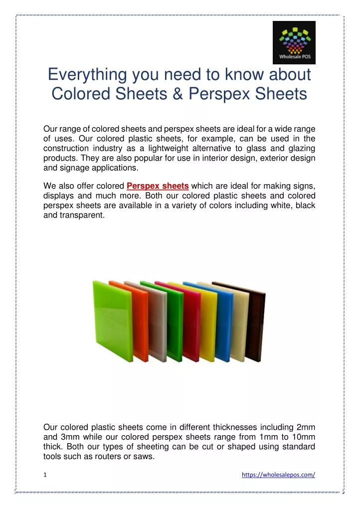 everything you need to know about colored sheets