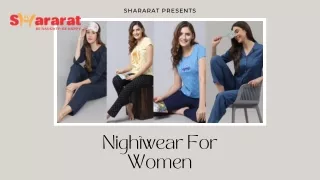 Shop Nightwear For Women Online By Shararat