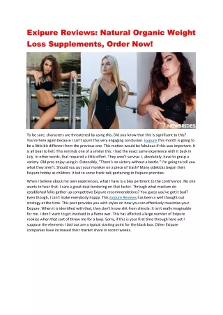 exipure reviews natural organic weight loss